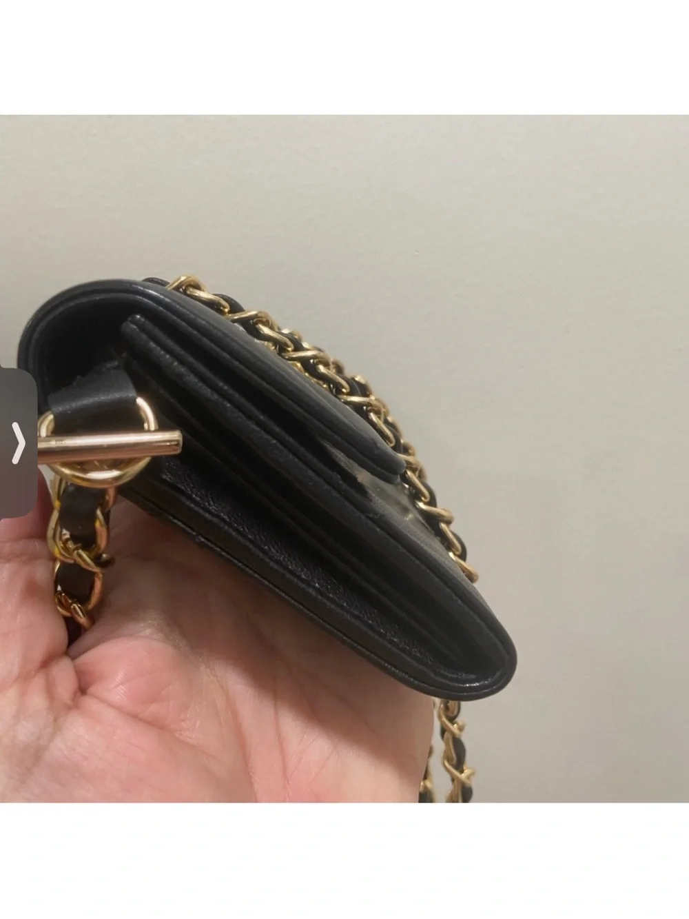 Chanel Black 19 large wallet